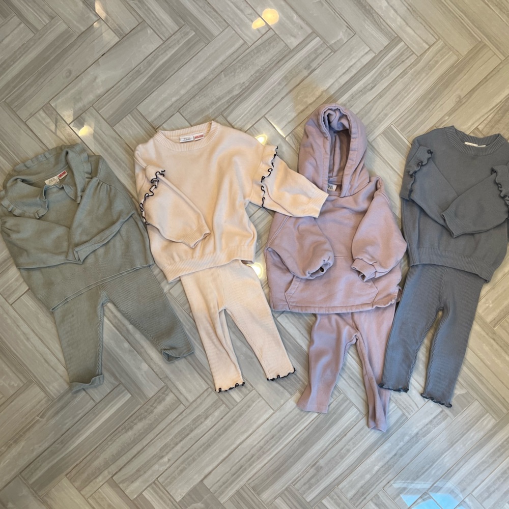 Zara baby girl sets - all size 9-12 months